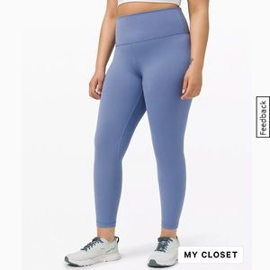 Lululemon Wunder Train High Rise Tight 25” size 6 in Water Drop